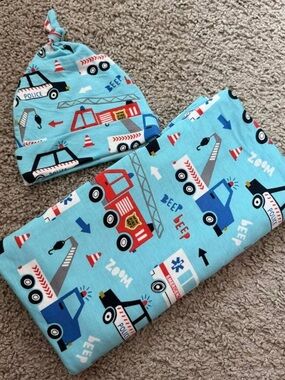 LAST CHANCE* Little Sleepies To the Rescue Swaddle Set